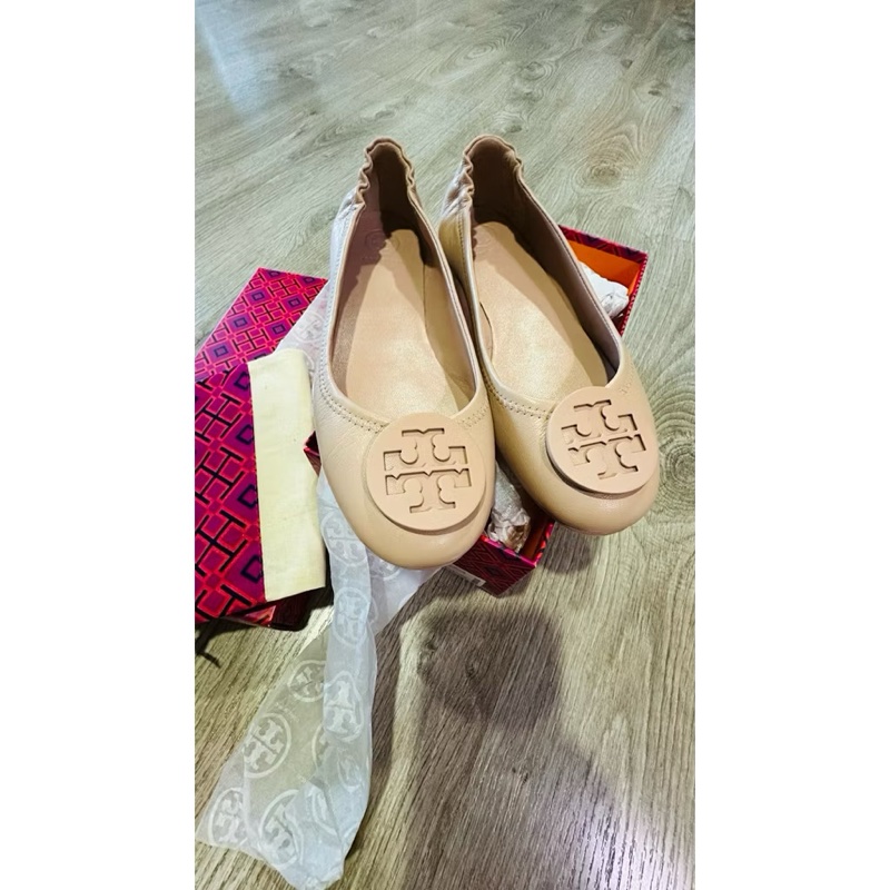 Tory Burch Minnie Travel Ballet Flats 正品平底芭蕾舞鞋 7.5號 折疊娃娃鞋-8