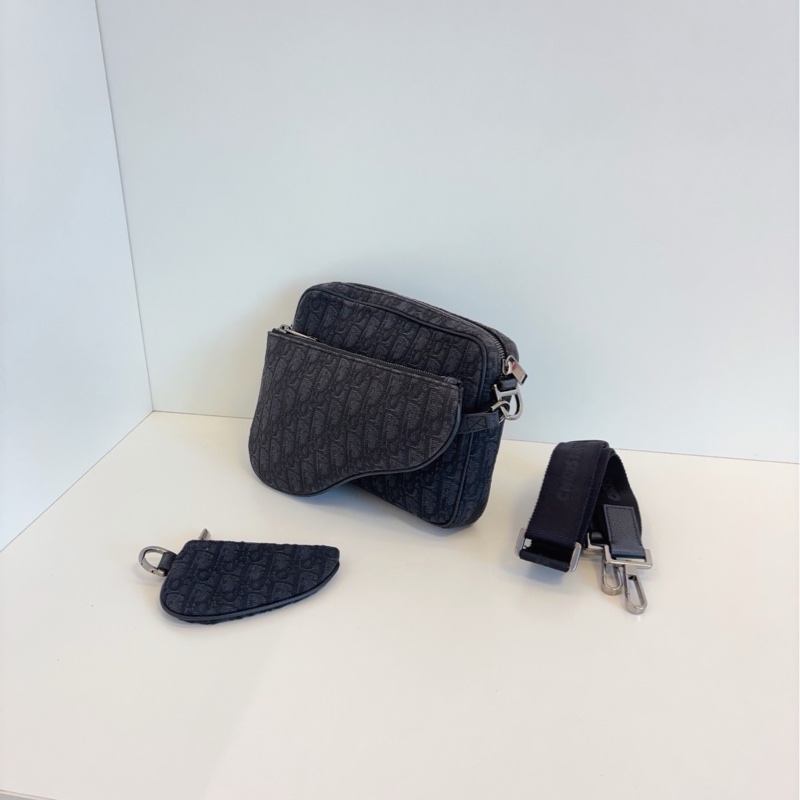 ✨Dior saddle 郵差包 三合一 98新 黑色很少見🖤-4