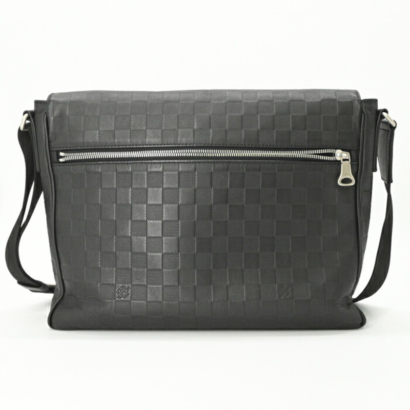 路易威登 Damier Infini District 中型單肩包，黑色 N41038-1