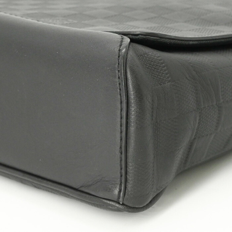 路易威登 Damier Infini District 中型單肩包，黑色 N41038-5