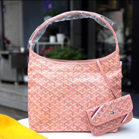 Goyard Hobo限量款炫彩樱花粉