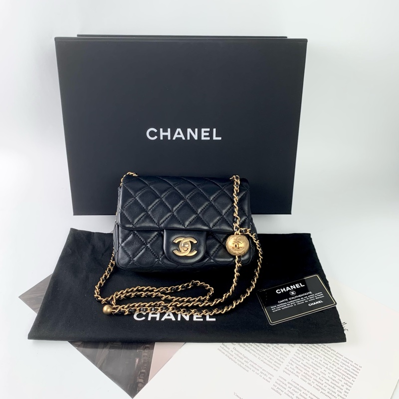 Chanel金球方胖 盒子/防塵袋/保卡-0
