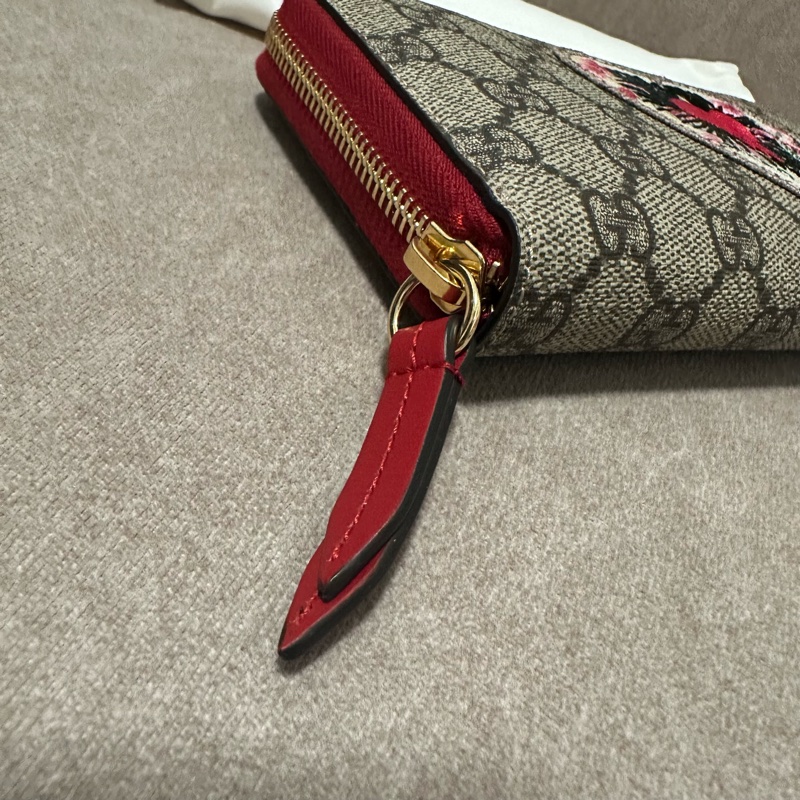 GUCCI 💫 愛心 防刮皮 LOGO 長夾-2