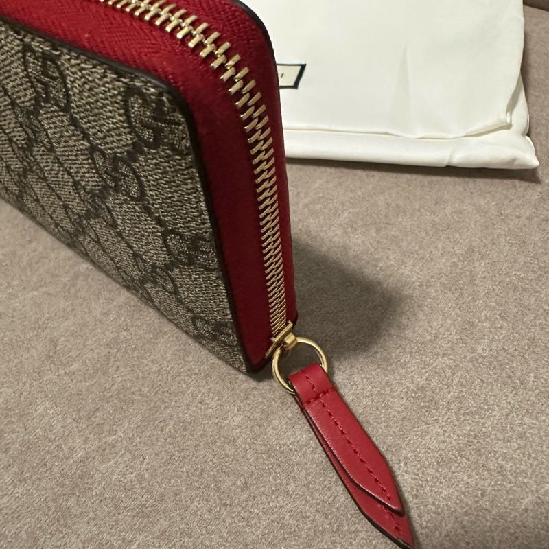 GUCCI 💫 愛心 防刮皮 LOGO 長夾-3
