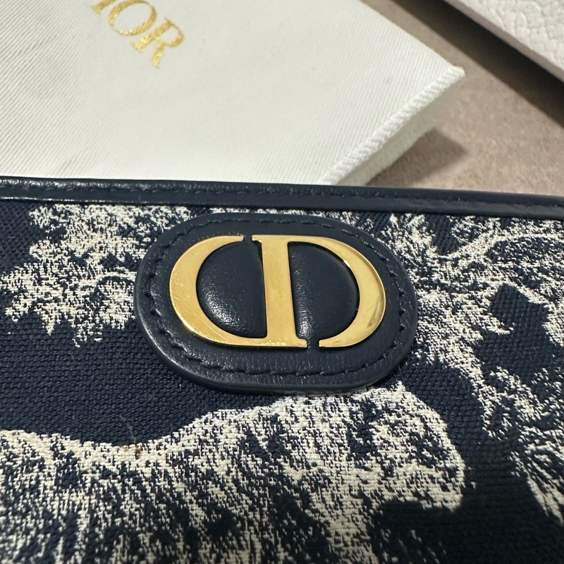 DIOR 💫 刺繡 對折 短夾-2