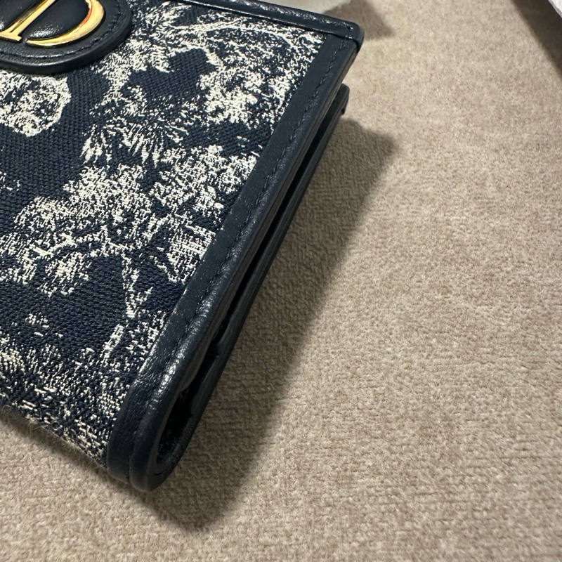 DIOR 💫 刺繡 對折 短夾-5