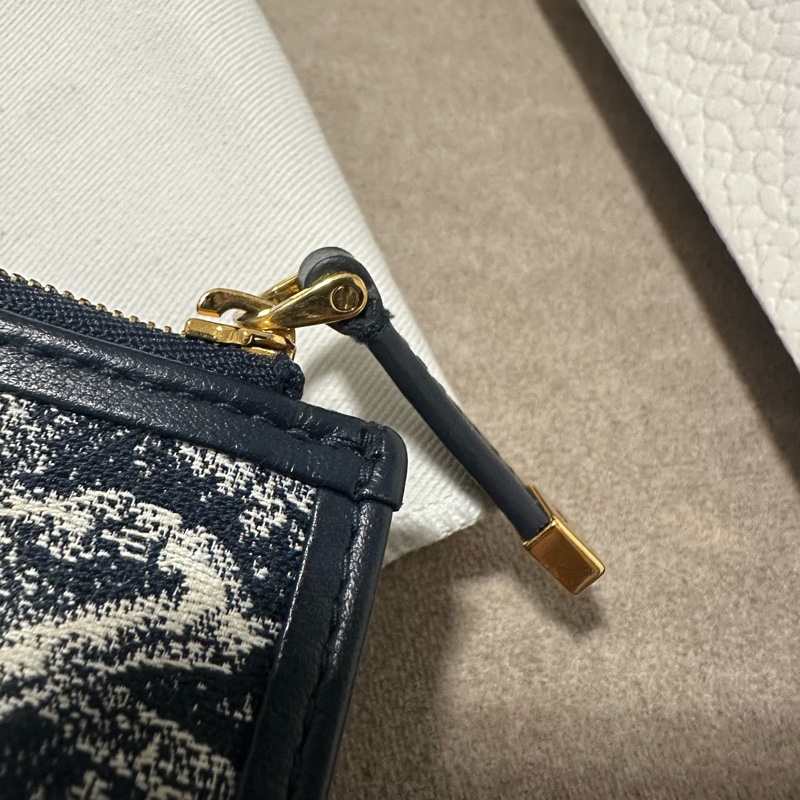 DIOR 💫 刺繡 對折 短夾-6