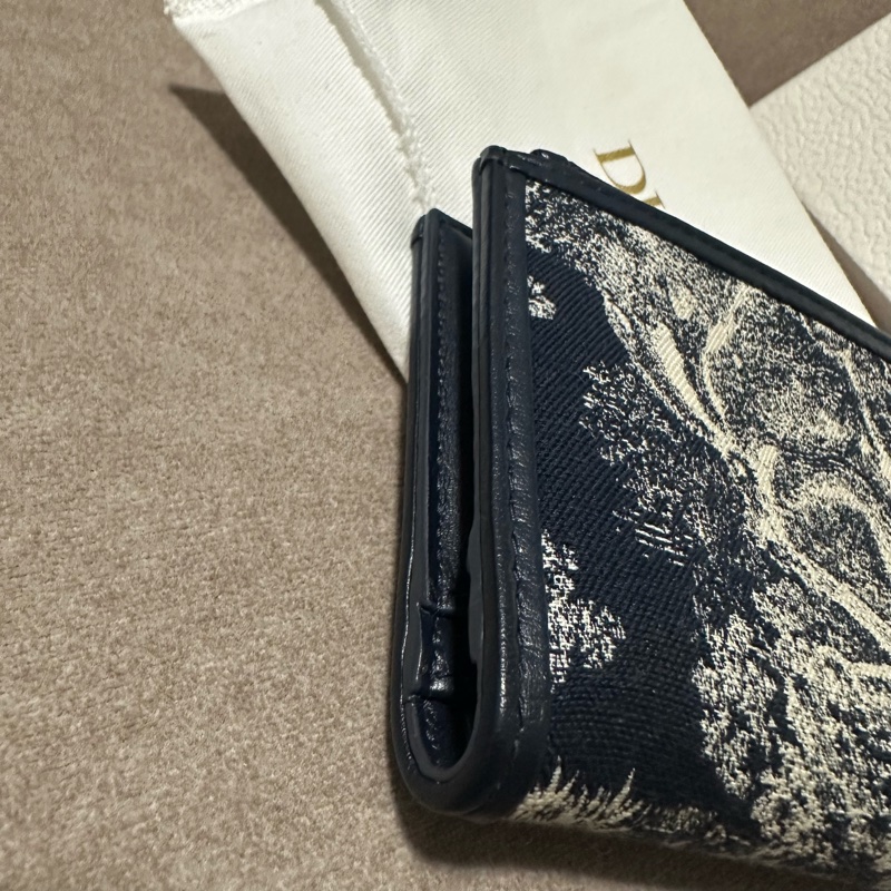 DIOR 💫 刺繡 對折 短夾-7