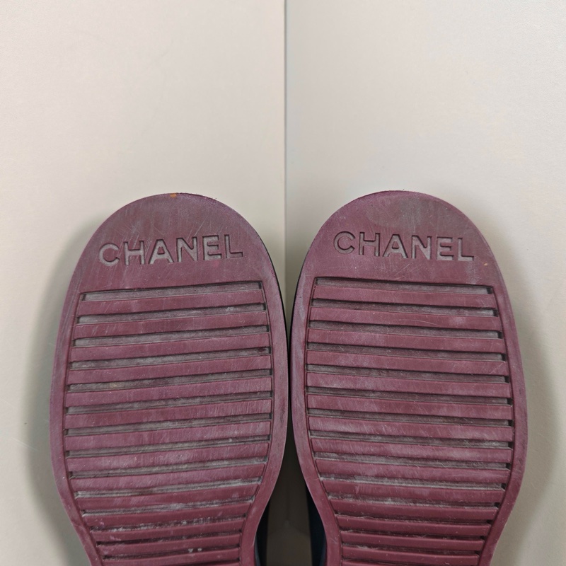 CHANEL 香奈兒 菱格厚底樂福鞋 尺碼 37碼-6