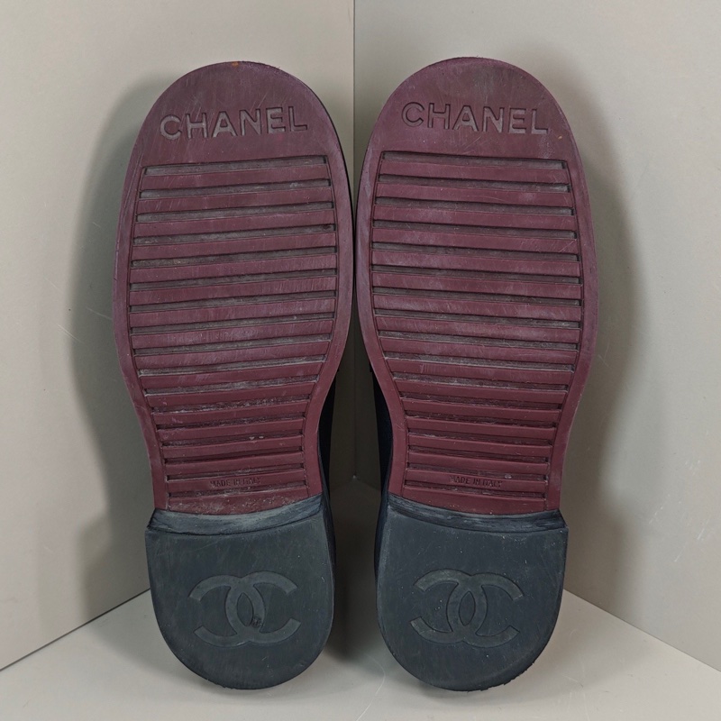 CHANEL 香奈兒 菱格厚底樂福鞋 尺碼 37碼-8