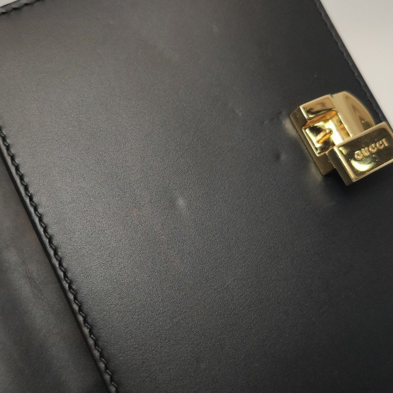 Gucci Sylvie塞爾維亞迷你牛皮帆布拼色金屬扣織帶斜背包肩背包-11