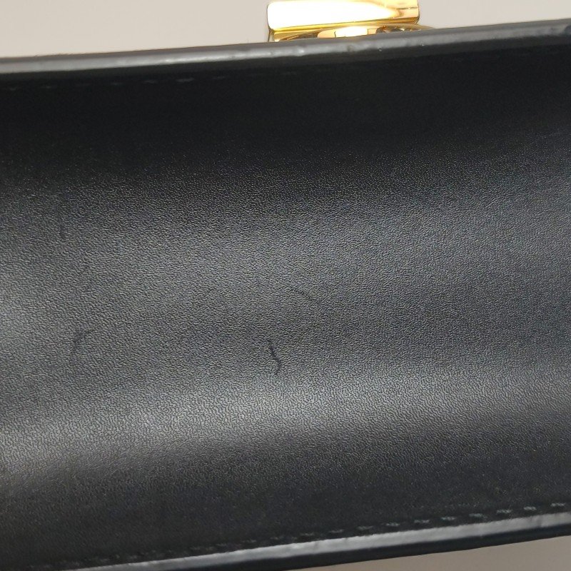 Gucci Sylvie塞爾維亞迷你牛皮帆布拼色金屬扣織帶斜背包肩背包-17