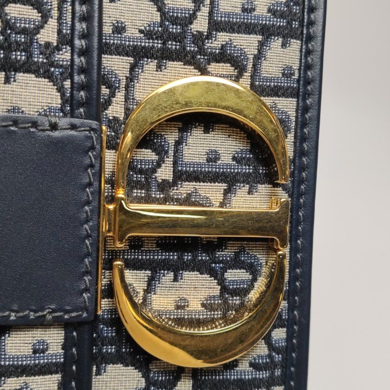 Dior 30 Montaigne蒙田包牛皮Oblique老花CD標誌斜背包單肩包-10