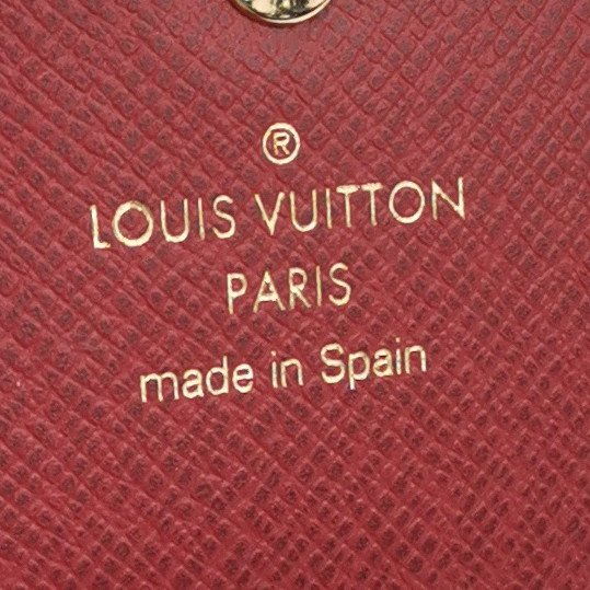 Louis Vuitton (LV) Rosalie牛皮拼色Monogram印花按扣卡包晶片款-6
