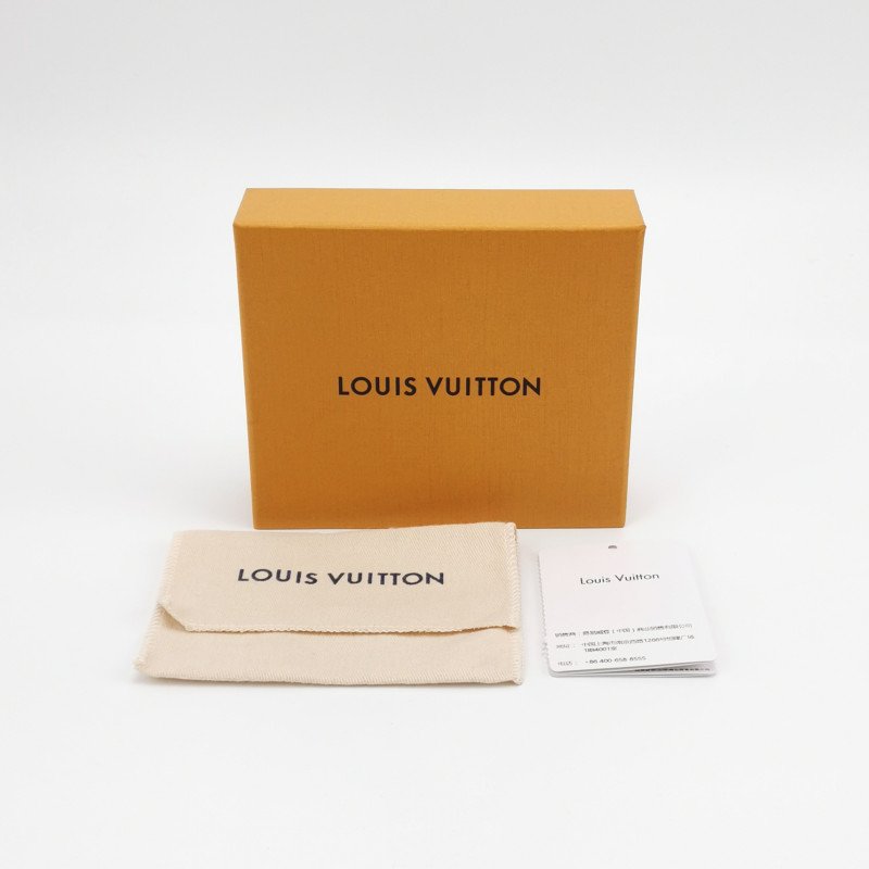 Louis Vuitton (LV) Rosalie牛皮拼色Monogram印花按扣卡包晶片款-7