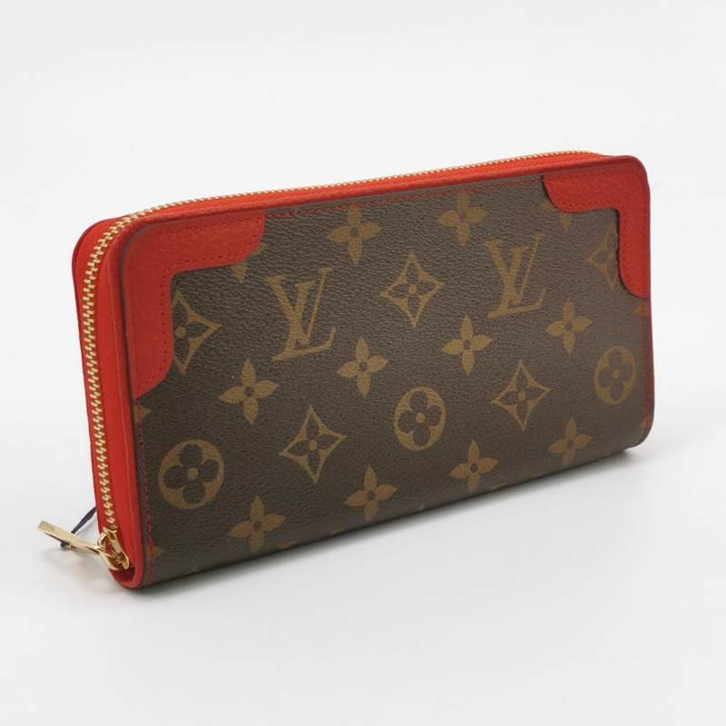 Louis Vuitton (LV) Zippy牛皮拼色Monogram印花環繞式拉鍊皮夾-2