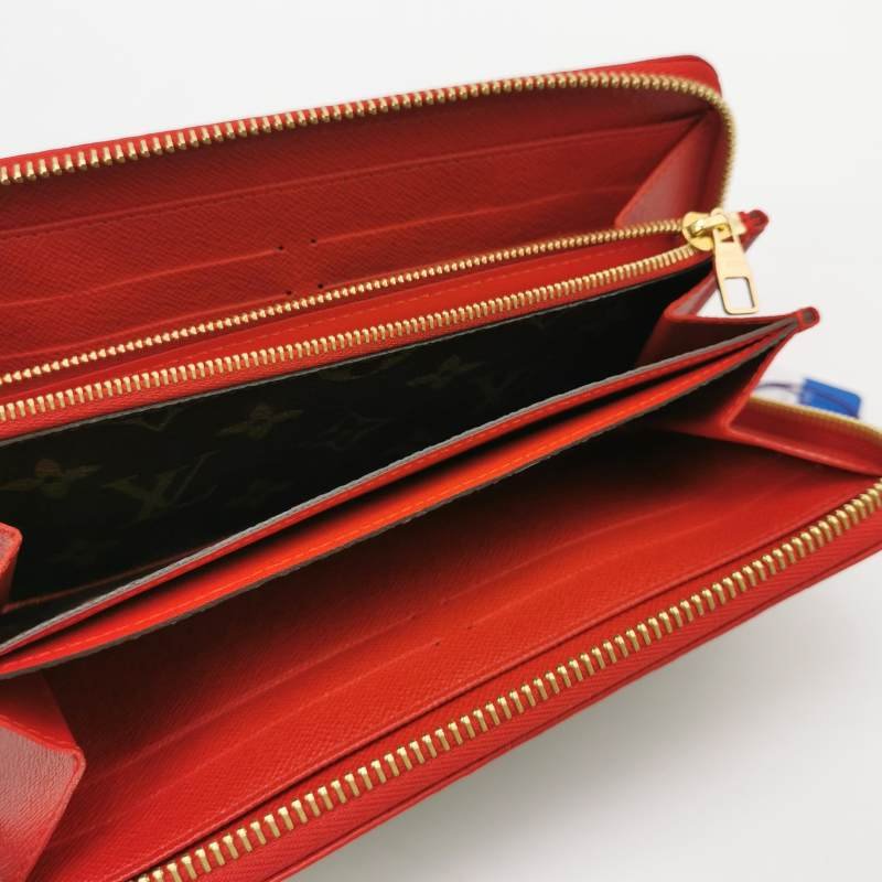 Louis Vuitton (LV) Zippy牛皮拼色Monogram印花環繞式拉鍊皮夾-5