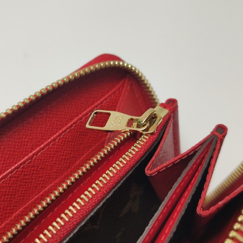 Louis Vuitton (LV) Zippy牛皮拼色Monogram印花環繞式拉鍊皮夾-9
