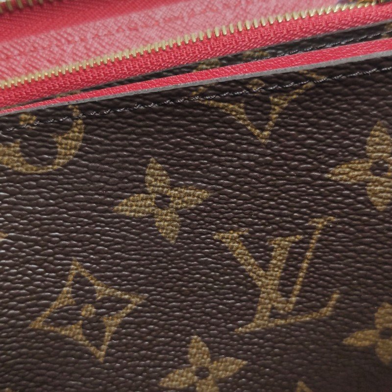 Louis Vuitton (LV) Zippy牛皮拼色Monogram印花環繞式拉鍊皮夾-11