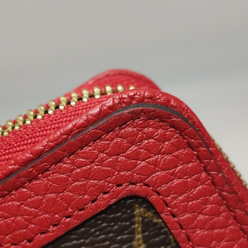 Louis Vuitton (LV) Zippy牛皮拼色Monogram印花環繞式拉鍊皮夾-12