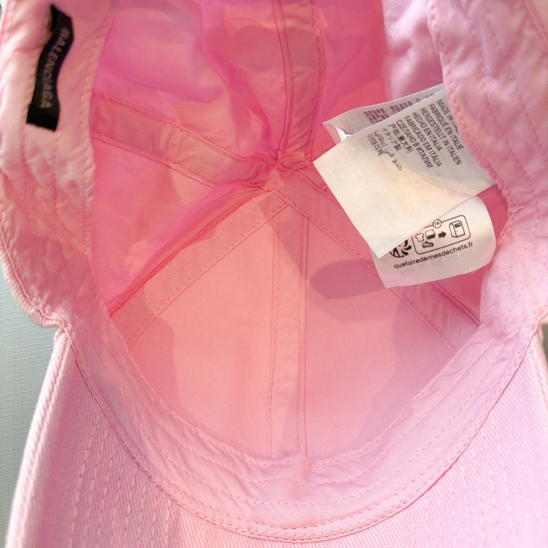 二手精品自賣❤️Balenciaga巴黎世家粉色破損髒髒帽.做舊款棒球帽.57公分M號-12
