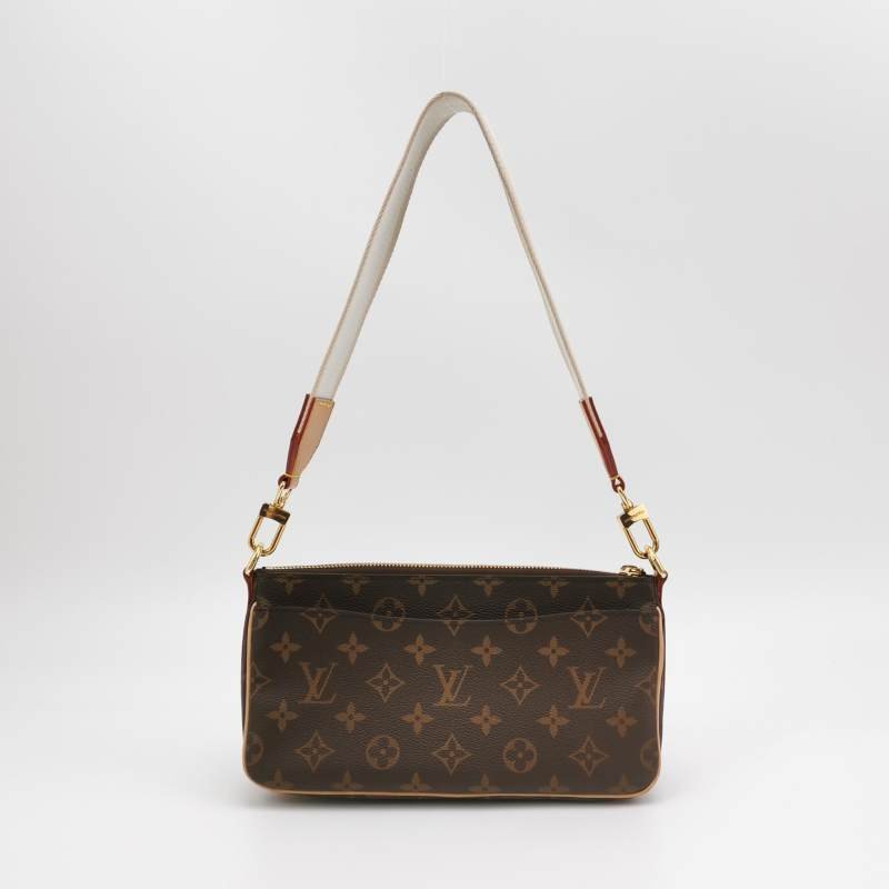 Louis Vuitton (LV) Viva Cite駱駝包植鞣革Monogram印花口袋設計斜挎包晶片款-4