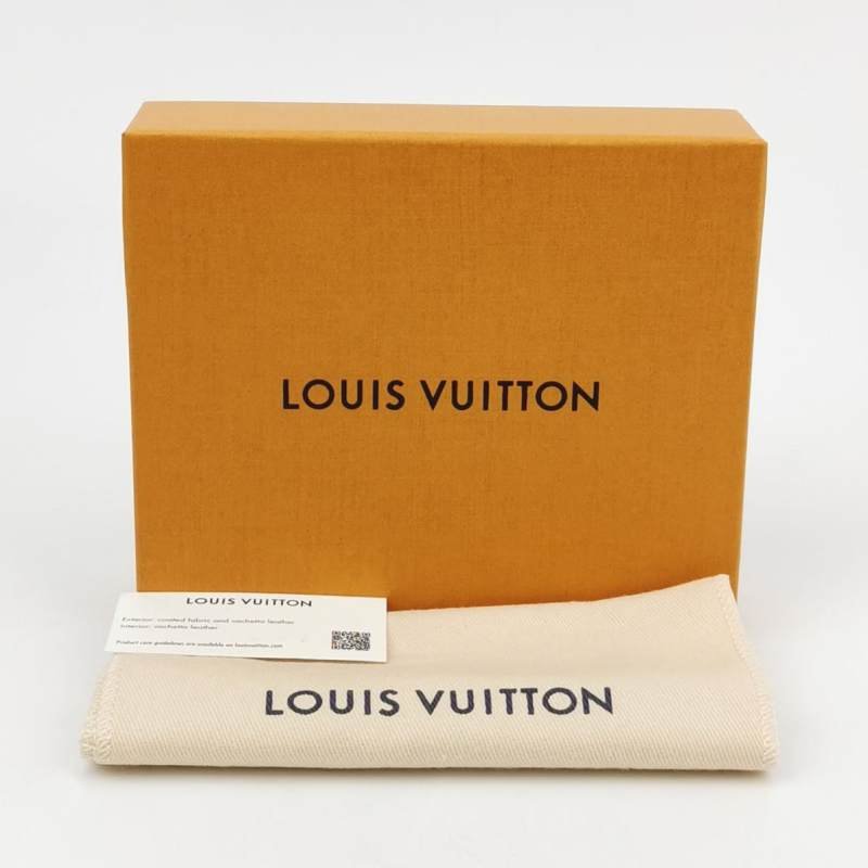 Louis Vuitton (LV) x村上隆聯名款牛皮白三彩皮夾晶片款-7