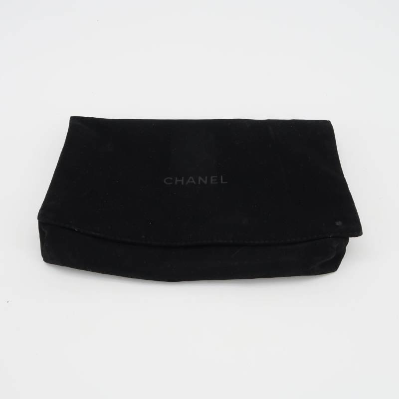 Chanel 牛皮純色菱格絎縫雙C標識woc斜背包單肩包-8