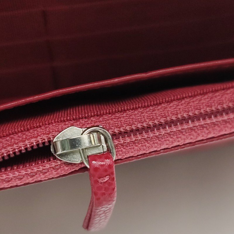 Chanel 牛皮純色菱格絎縫雙C標識woc斜背包單肩包-13