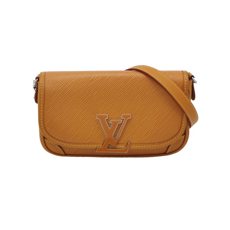 Louis Vuitton (LV) Buci牛皮純色字母logo法棍包斜背包單肩包-0