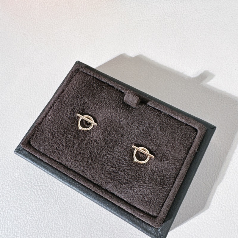 Hermes 愛馬仕 Echappée 玫瑰金小 Q 耳釘，小號-4