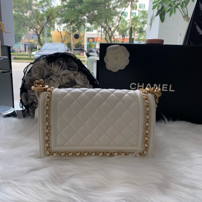 香奈兒 Chanel 23P 宮廷款leboy白金荔枝紋 單包-1