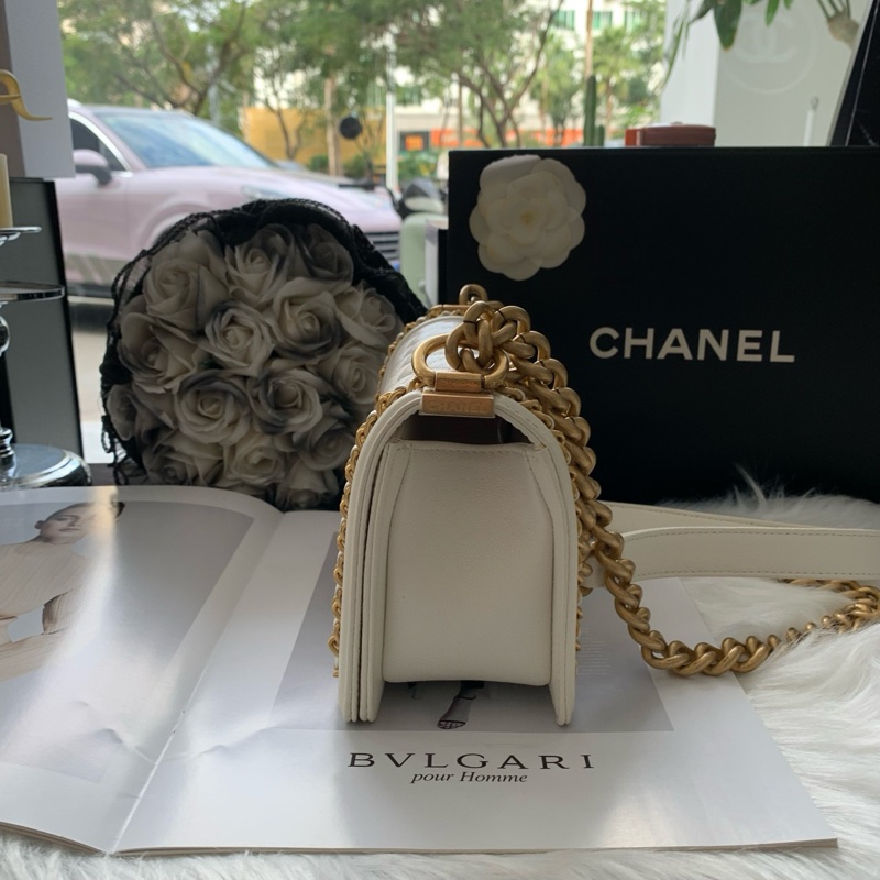 香奈兒 Chanel 23P 宮廷款leboy白金荔枝紋 單包-3