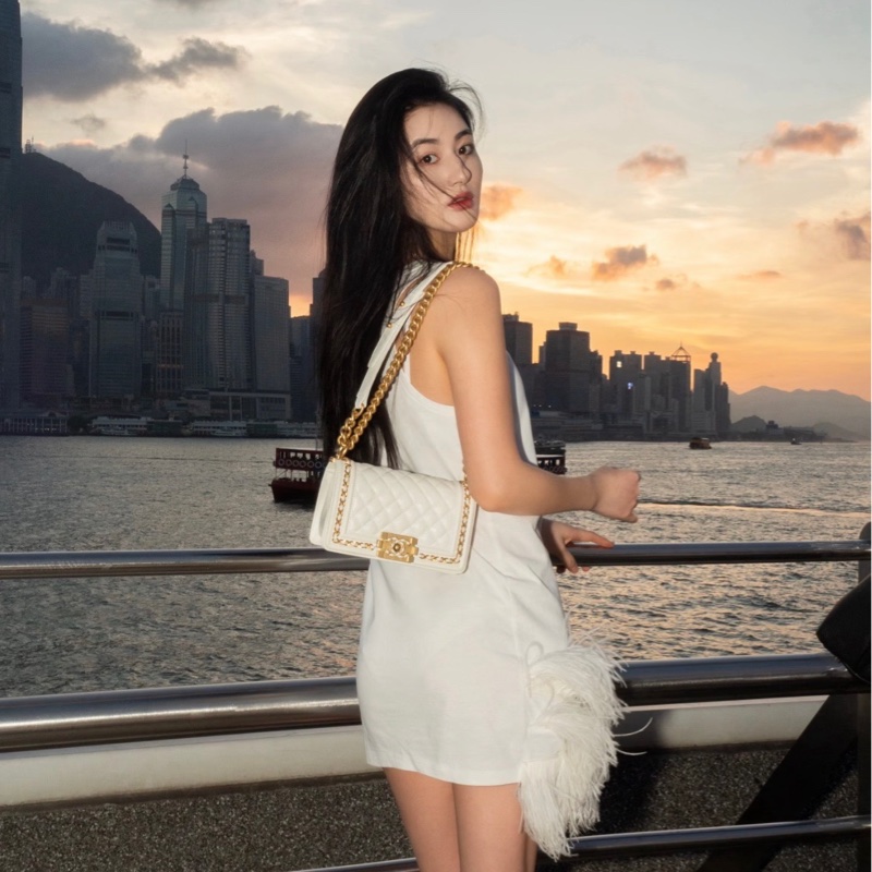 香奈兒 Chanel 23P 宮廷款leboy白金荔枝紋 單包-8