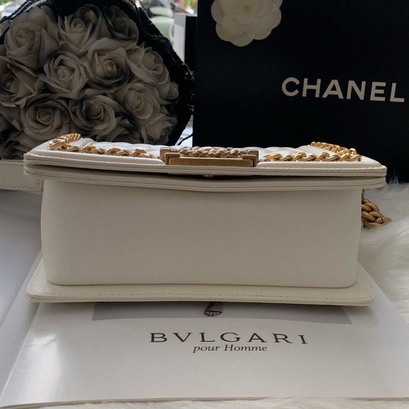 香奈兒 Chanel 23P 宮廷款leboy白金荔枝紋 單包-9