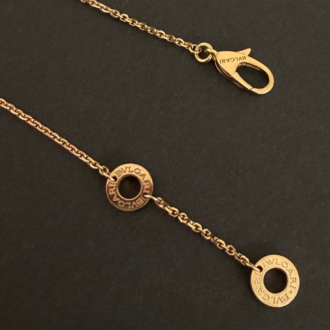 寶格麗Bvlgari DIVAS’DREAM系列 白貝母小號玫瑰金扇子項鍊  保卡盒子在  正常佩戴痕跡-5