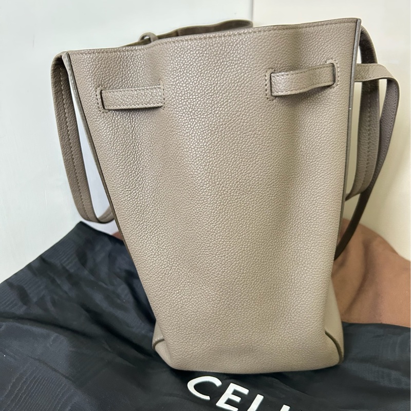 CELINE 賽琳 灰色牛皮 CABAS PHANTOM肩背包-5