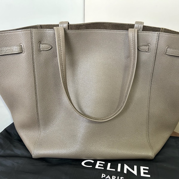 CELINE 賽琳 灰色牛皮 CABAS PHANTOM肩背包-11