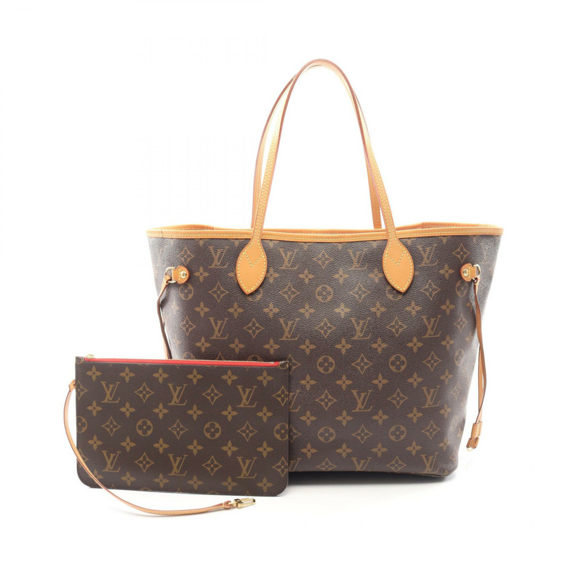 路易威登 Neverfull MM 手提單肩包 M41177 Monogram 皮革 櫻桃紅 LV-0