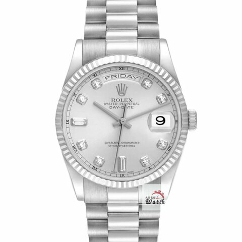 【大眾名錶】 Rolex 勞力士118239 Day-Date 新款18K白金 保固至2028/06 大眾名錶G295