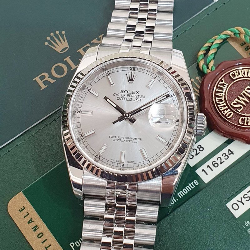 【大眾名錶】 Rolex 勞力士116234 Datejust 2012/07卡 新款蠔式 五珠帶 大眾名錶B1318-5