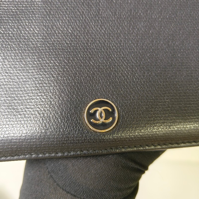 ❤️感恩月❤️折扣最後倒數至5/31‼️【9成新】㊣✨CHANEL✨（附盒）香奈兒 小香 小標 雷標 保卡 牛皮 長夾 皮夾 錢包/二手精品/二手皮夾/保證正品-14
