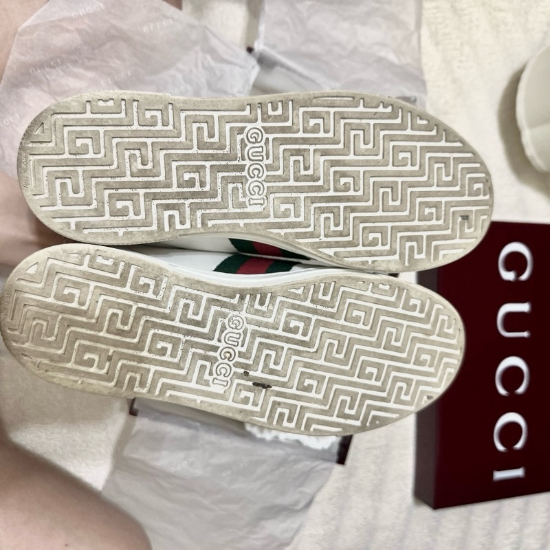 古馳 Gucci Ace系列飾織帶 女士運動鞋-10