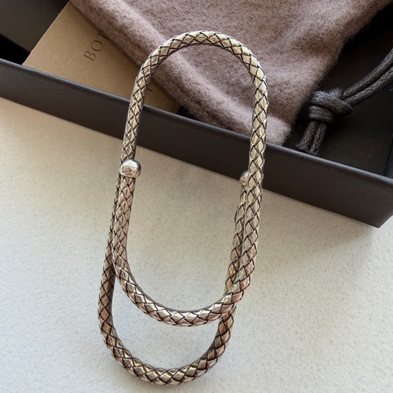 BOTTEGA VENETA BV 925 純銀 銀飾 鈔票夾 錢夾 書夾 書籤-3