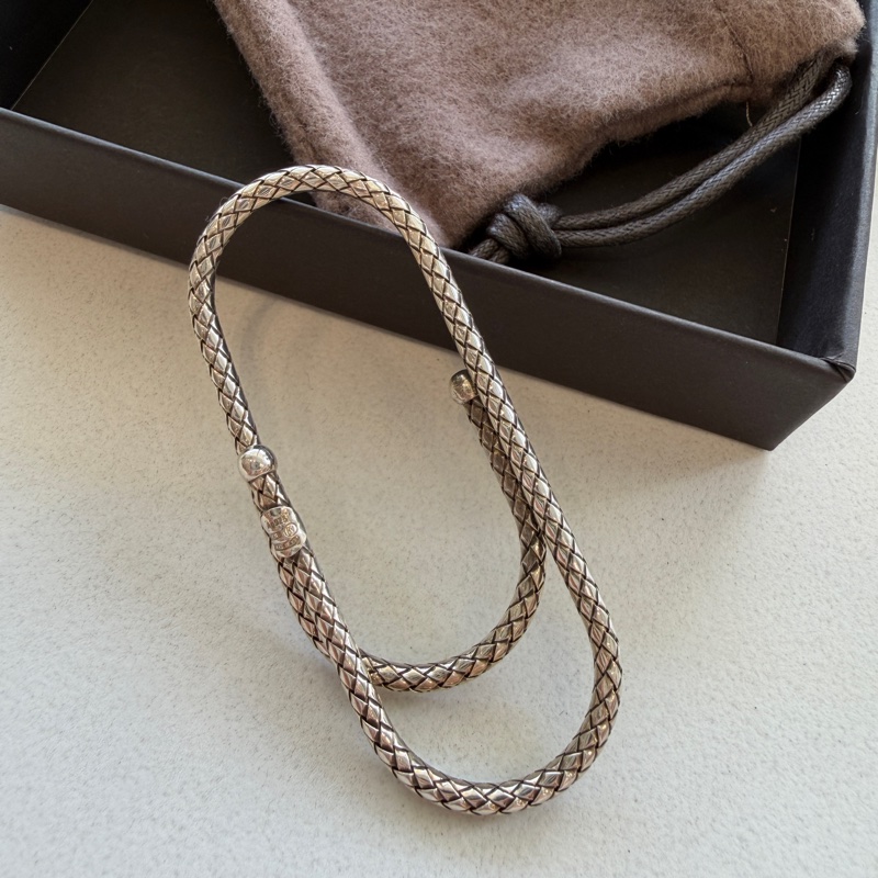 BOTTEGA VENETA BV 925 純銀 銀飾 鈔票夾 錢夾 書夾 書籤-4