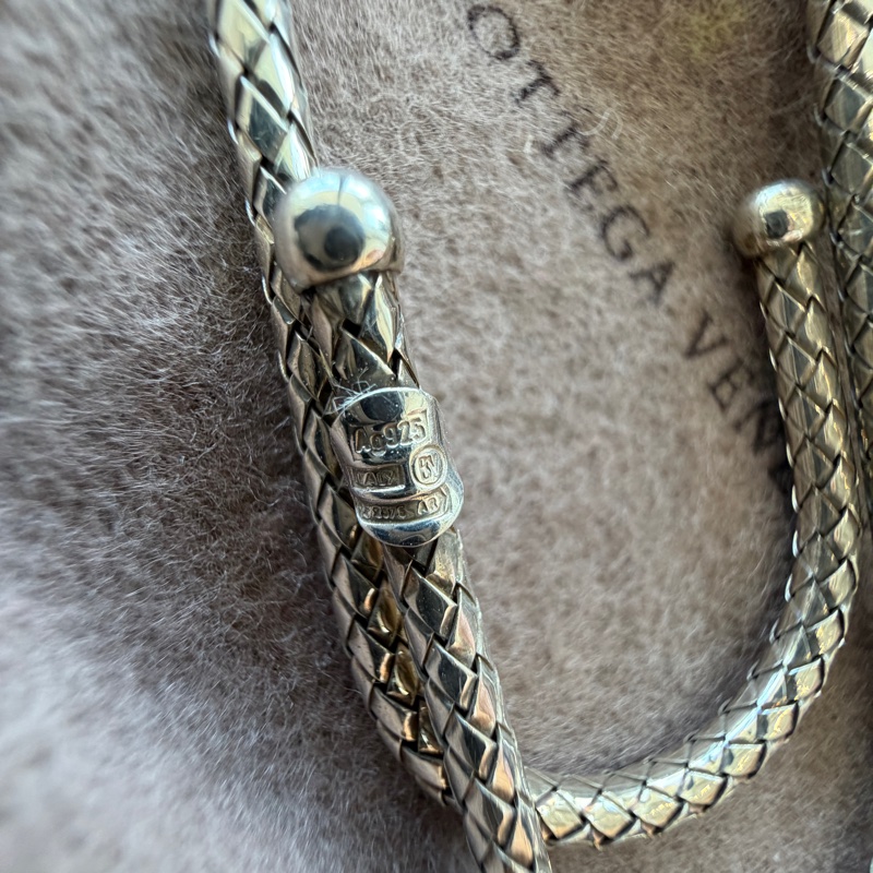BOTTEGA VENETA BV 925 純銀 銀飾 鈔票夾 錢夾 書夾 書籤-5