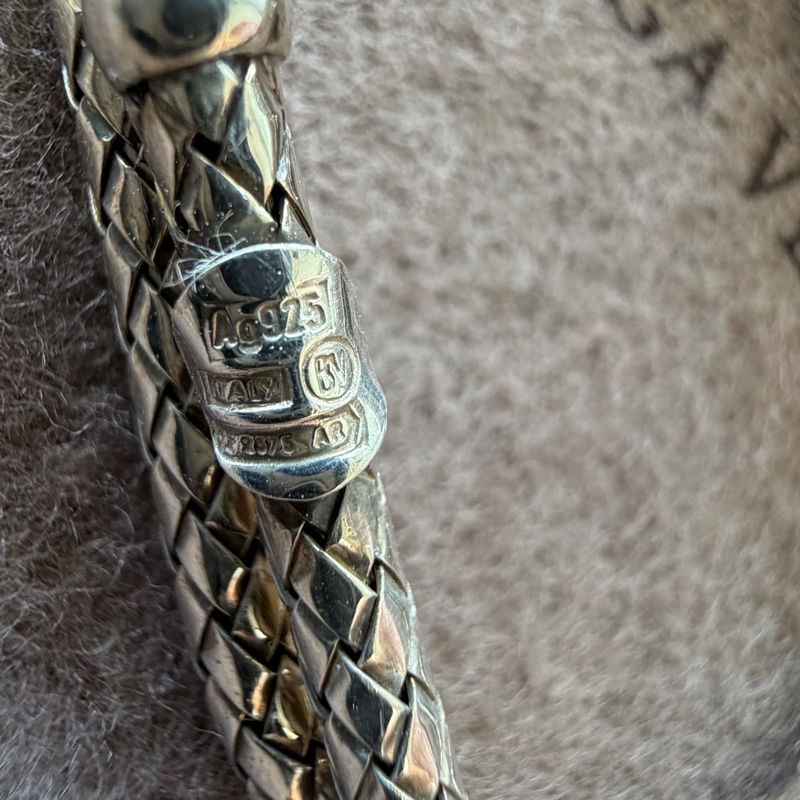 BOTTEGA VENETA BV 925 純銀 銀飾 鈔票夾 錢夾 書夾 書籤-8