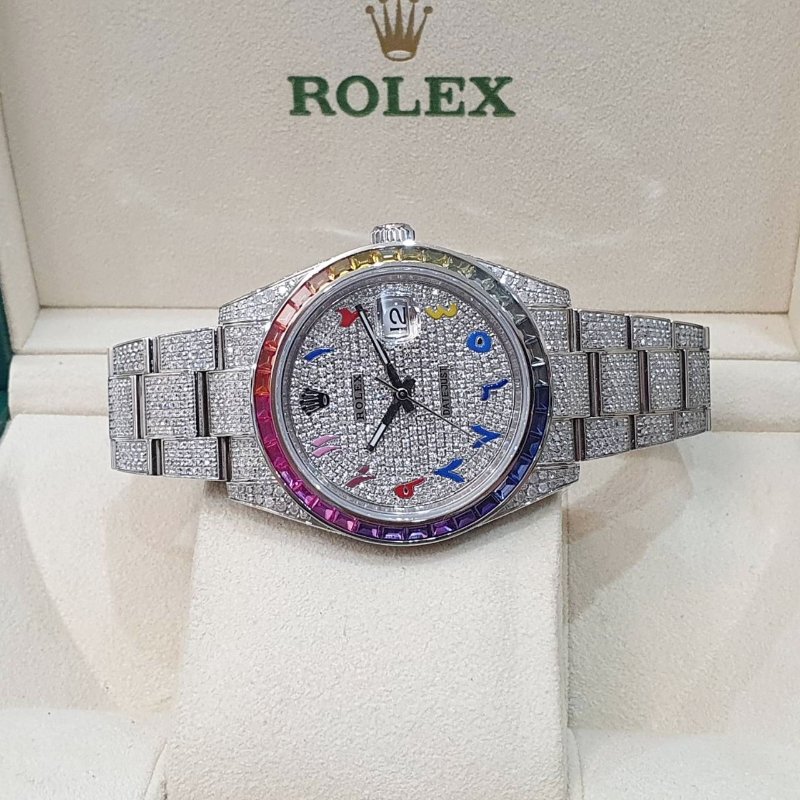 【大眾名錶】 Rolex 勞力士126300 Datejust 2024/10 後加彩虹鑽圈 精鑲 大眾名錶B1322-4