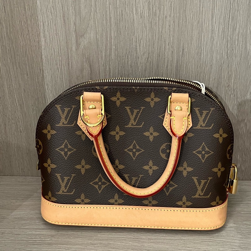 Louis Vuitton 路易威登 棕老花貝殼BB兩用包 底24-1