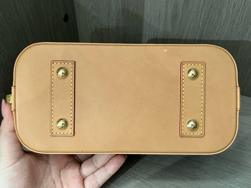 Louis Vuitton 路易威登 棕老花貝殼BB兩用包 底24-8